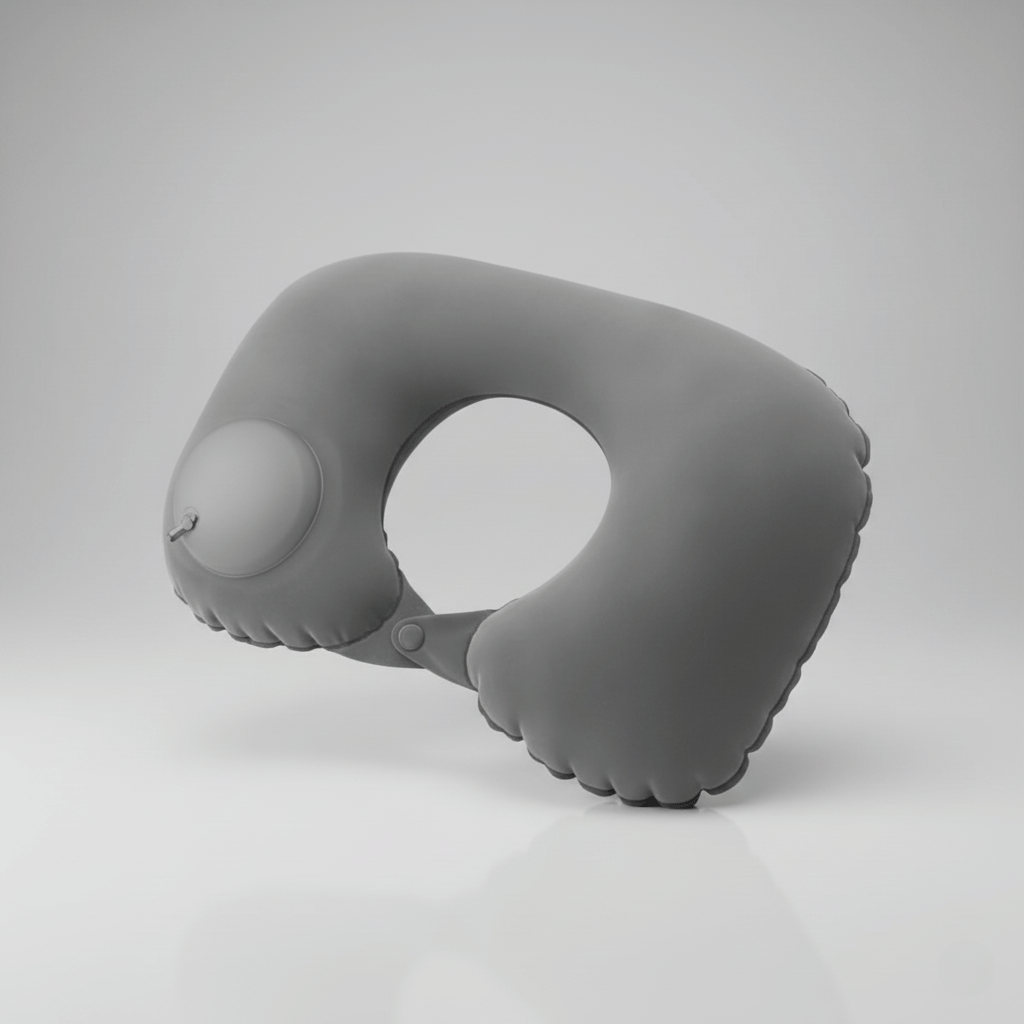 SilqAir™ Inflatable Travel Pillow — Packs Flat, Supports Your Neck