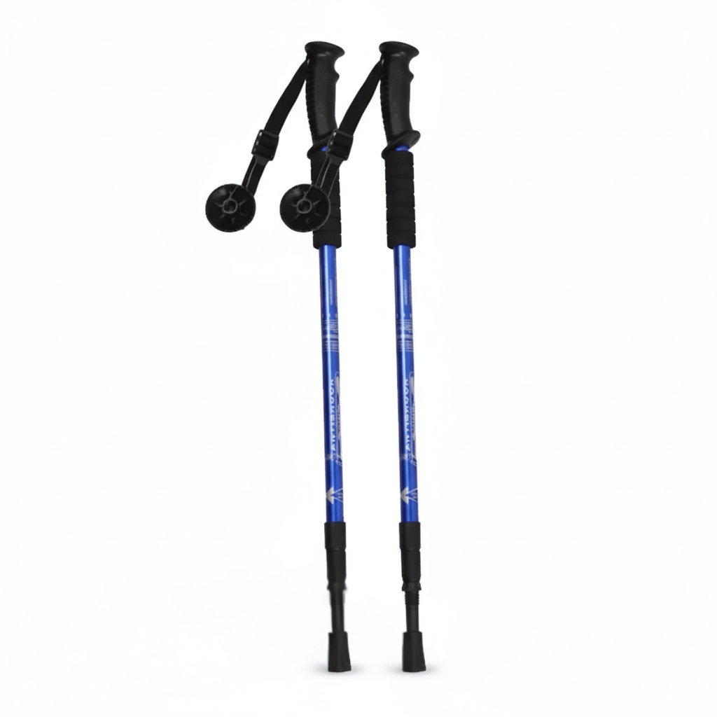 Bâtons de randonnée et marche télescopiques 65–135 cm — poignée mousse, rondelles boue | AJ SoftGrip 65
