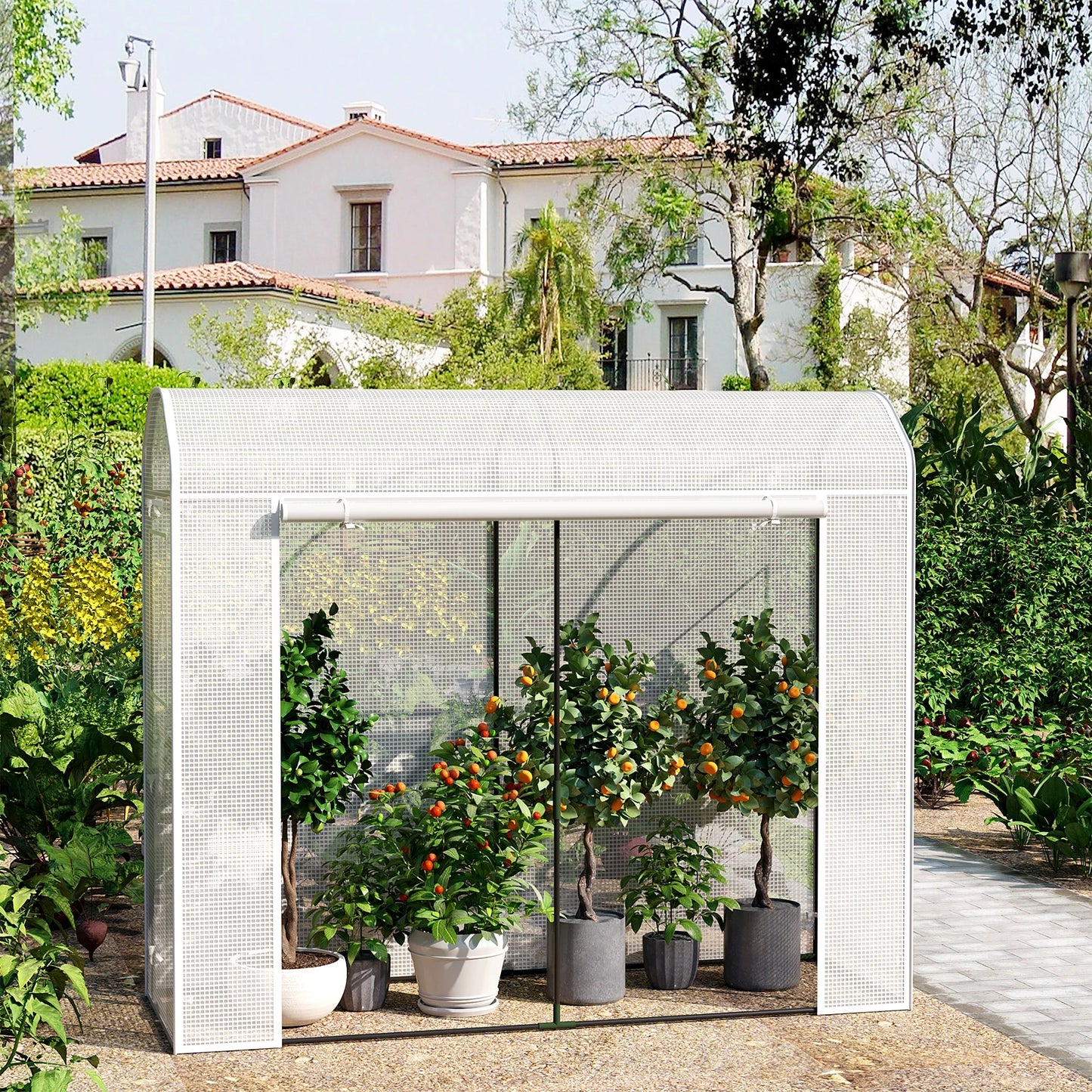 Serre jardin 1,16 m² — idéale pour tomates, semis, herbes et fleurs — portes & fenêtres enroulables — protection gel/UV — montage facile