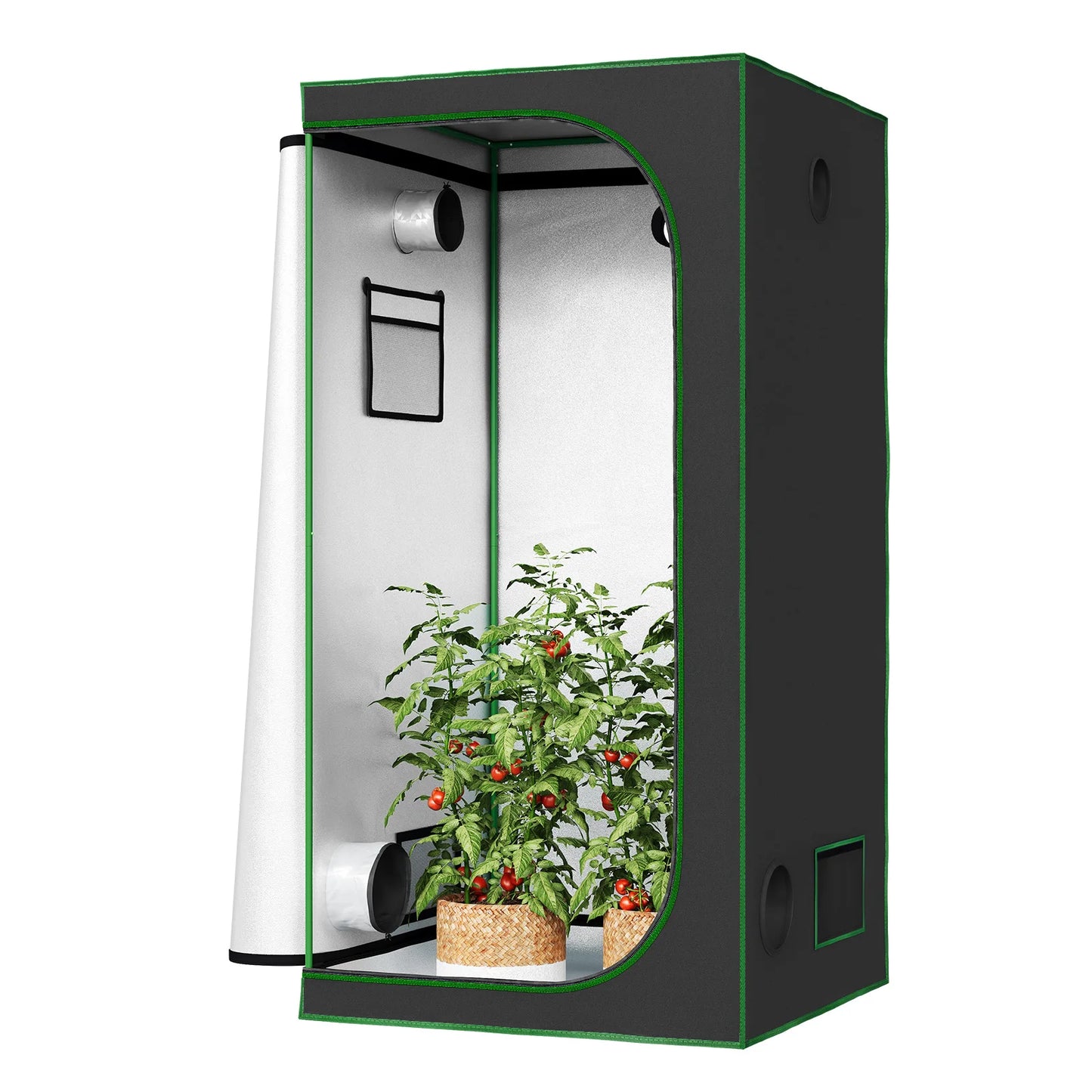 Serre d'intérieure 0,64 m² — avec fenêtres — climat maîtrisé pour tomates & semis (intérieur / balcon)