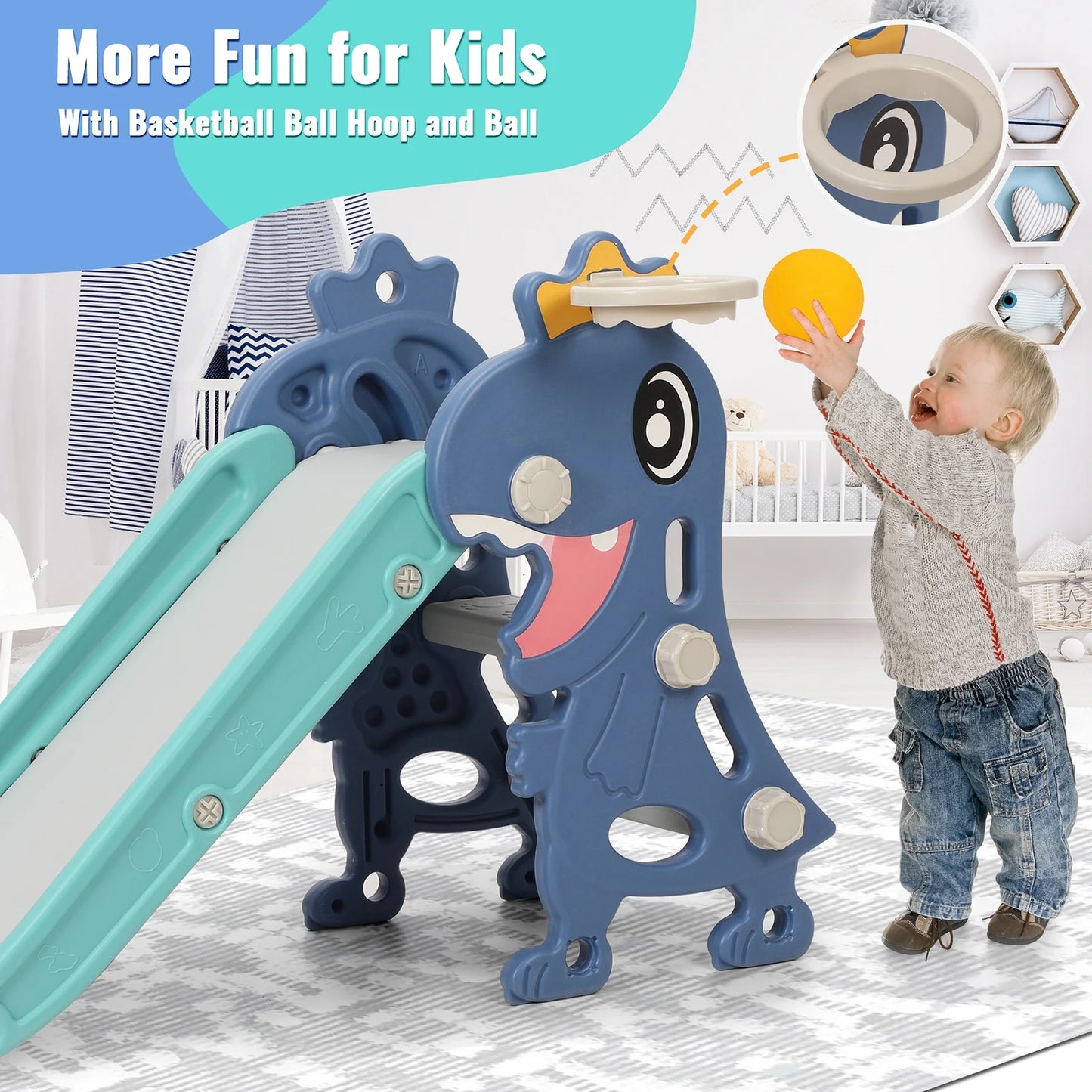Toboggan pour enfants, toboggan pour bébé, balançoire pour enfants, aire de jeux intérieure, combinaison épaisse (Copie)