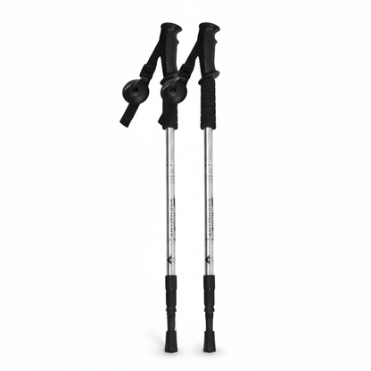 Bâtons de randonnée et marche télescopiques 65–135 cm — poignée mousse, rondelles boue | AJ SoftGrip 65
