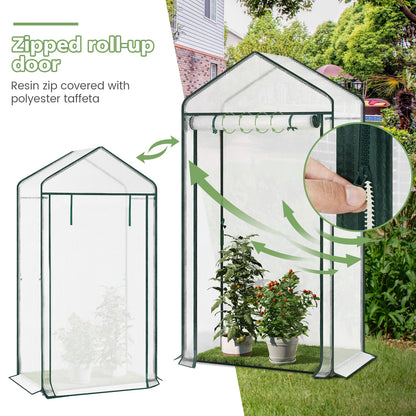 Serre de jardin 1,5 m² — protège du froid & des nuisibles — idéale pour tomates, semis, herbes et fleurs — porte zippée enroulable — installation facile
