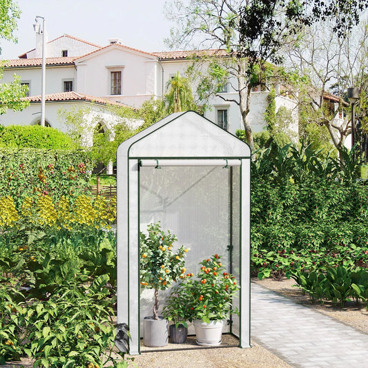 Serre de jardin 1,5 m² — protège du froid & des nuisibles — idéale pour tomates, semis, herbes et fleurs — porte zippée enroulable — installation facile
