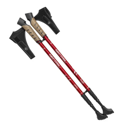 Bâtons marche nordique 63–135 cm — liège, alu 7075, verrou cuivre (paire) | AJ Nordik 7075