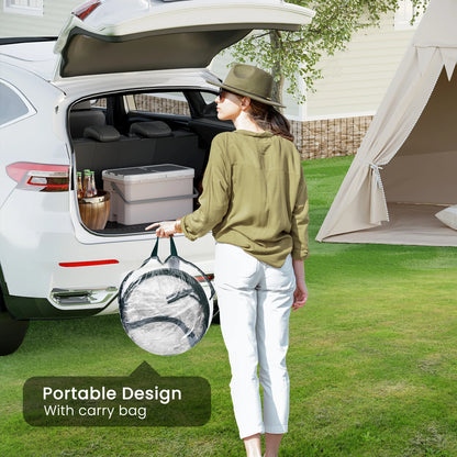 Mini-serre pop-up transparente — porte zippée en U — protection gel & nuisibles — intérieur / balcon / jardin - 70x70x80 cm - 0.56m²