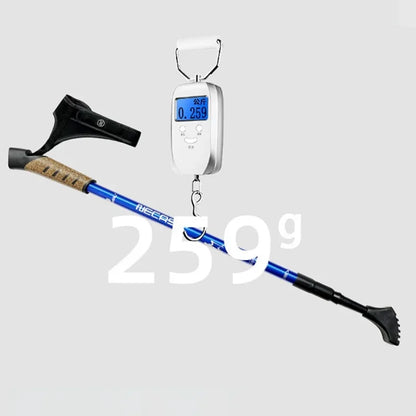 Bâtons marche nordique 63–135 cm — liège, alu 7075, verrou cuivre (paire) | AJ Nordik 7075