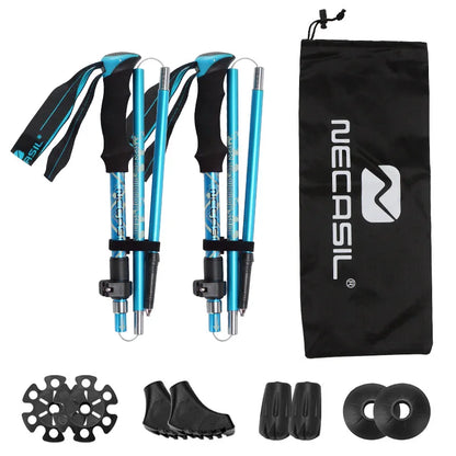 Set de Trail complet pliables télescopiques — poignée EVA, Flip-Lock alu, housse + accessoires | AJ Trek TL EVA