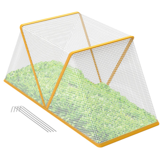 Mini serre 0,27 m² — intérieur & extérieur — anti-insectes & anti-UV — respirant, coupe-vent, portable (avec piquets)