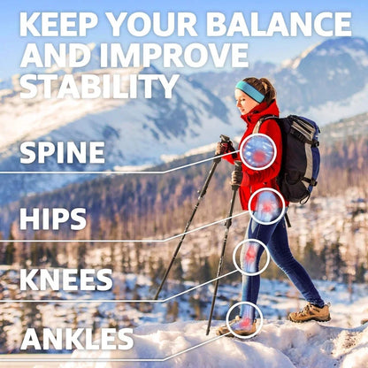 Super Light Telescopic Trekking Poles Portable Nordic Walking Sticks for Outdoor Camping Hiking Easy to Fold Alpenstock