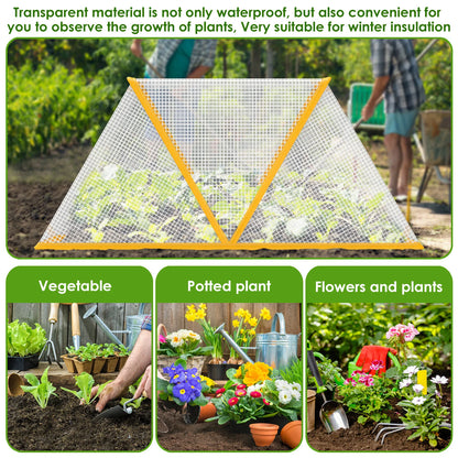 Mini serre 0,27 m² — intérieur & extérieur — anti-insectes & anti-UV — respirant, coupe-vent, portable (avec piquets)