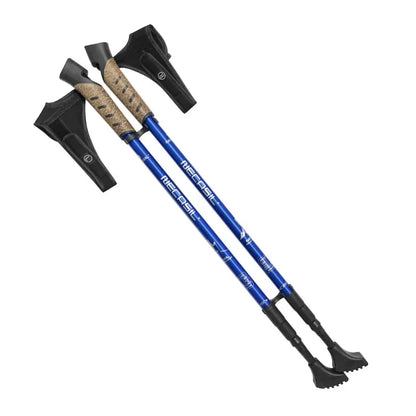 Bâtons marche nordique 63–135 cm — liège, alu 7075, verrou cuivre (paire) | AJ Nordik 7075